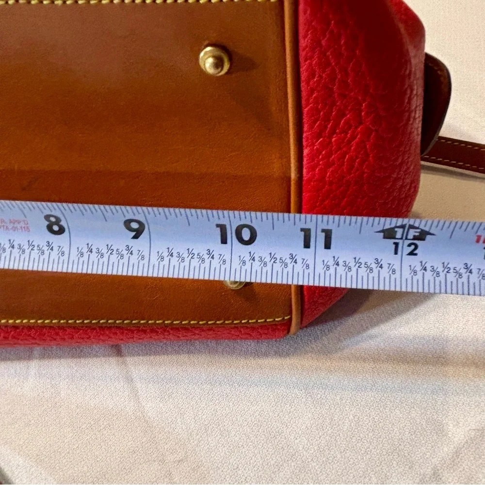 Vintage DOONEY & BOURKE R28 Red DR Speedy Satchel Handbag Purse 1980’s - Picture 9 of 12